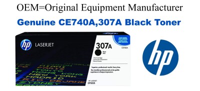 CE740A,307A Genuine Black HP Toner