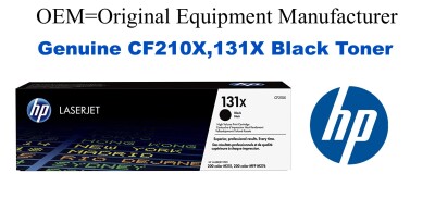 CF210X,131X Genuine High Yield Black HP Toner