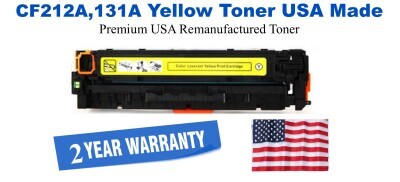CF212A,131A Yellow Premium USA Remanufactured Brand Toner