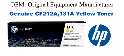 CF212A,131A Genuine Yellow HP Toner