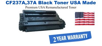 CF237A,37A Black Premium USA Remanufactured Brand Toner