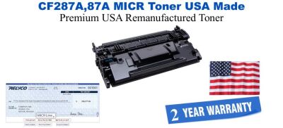 CF287A,87A MICR USA Made Remanufactured toner
