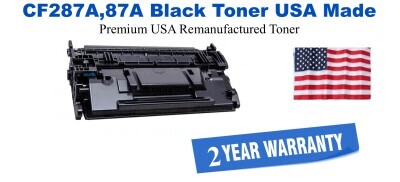 CF287A,87A Black Premium USA Remanufactured Brand Toner