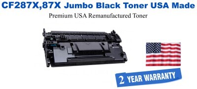 CF287X,87X Jumbo Premium USA Made Remanufactured HP Toner 50% Higher Yield