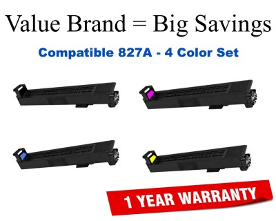 827A 4-Color Set Compatible Value Brand toner CF300A,CF301A,CF302A,CF303A