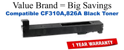 CF310A,826A Black Compatible Value Brand toner