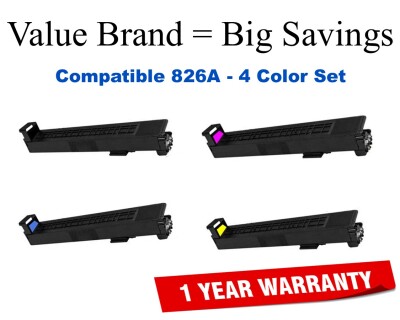 826A 4-Color Set Compatible Value Brand toner CF310A,CF311A,CF312A,CF313A