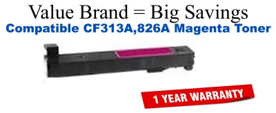 CF313A,826A Magenta Compatible Value Brand toner