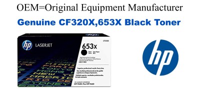 CF320X,653X Genuine Black HP Toner