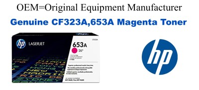 CF323A,653A Genuine Magenta HP Toner