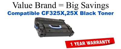 CF325X,25X High Yield Black Compatible Value Brand toner