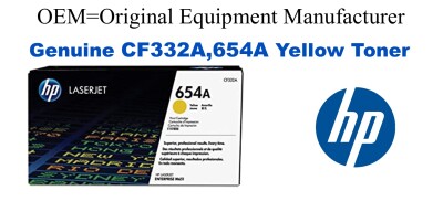 CF332A,654A Genuine Yellow HP Toner