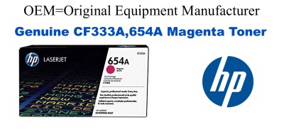 CF333A,654A Genuine Magenta HP Toner
