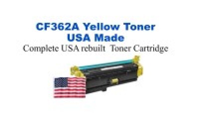 CF362A,508A Yellow Premium USA Remanufactured Brand Toner