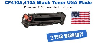 CF410A,410A Black Premium USA Remanufactured Brand Toner