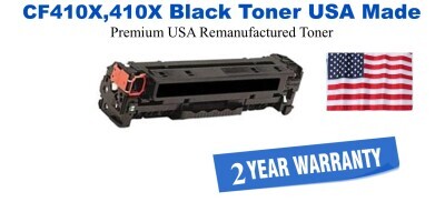 CF410X,410X High Yield Black Premium USA Remanufactured Brand Toner