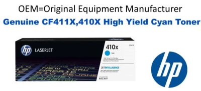 CF411X,410X Genuine High Yield Cyan HP Toner