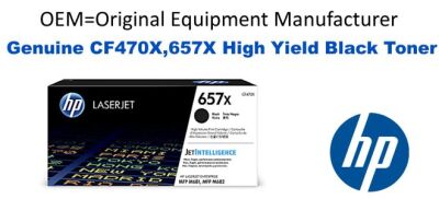 CF470X,657X Genuine High Yield Black HP Toner