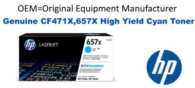 CF471X,657X Genuine High Yield Cyan HP Toner