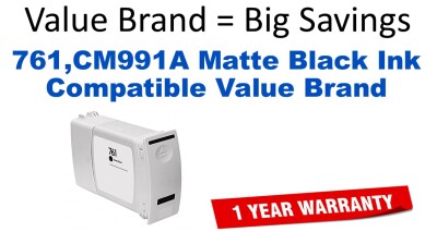 761,CM991A Matte Black Compatible Value Brand ink