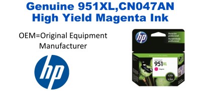 951XL,CN047AN Genuine High Yield Magenta HP Ink