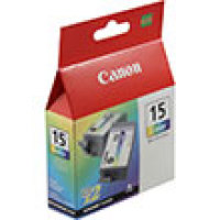 Genuine Canon 8191A003 Tri-Color Twin Pack Ink Cartridge (BCI-15CLR)
