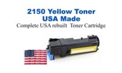 DELL2150HY-YW USA Made Remanufactured Dell toner 2,500