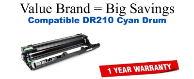 DR210C Cyan Compatible Value Brand Drum