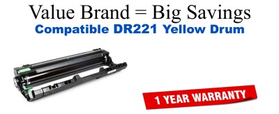 DR221Y Yellow Compatible Value Brand Drum
