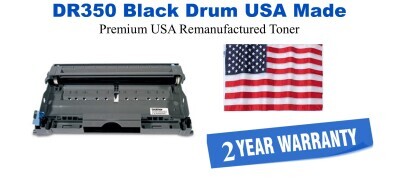 DR350 Black Premium USA Made Remanufactured Brother Drum