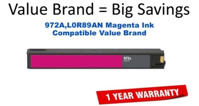 972A,L0R89AN Magenta Compatible Value Brand ink