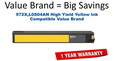 972X,L0S04AN High Yield Yellow Compatible Value Brand ink