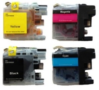 Genuine Brother LC101 4 Color Ink Cartridge Set (BK,C,M,Y)