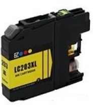 Remanufactured Brother inkjet for LC203 Yellow
