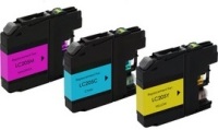 Brother LC205 - Remanufactured 3 Color Ink Catridge Set (Cyan, Magenta, Yellow)