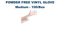 POWDER FREE VINYL GLOVE MEDIUM MULTIPURPOSE (100/BOX)