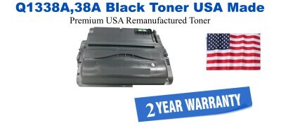 Q1338A,38A Black Premium USA Remanufactured Brand Toner