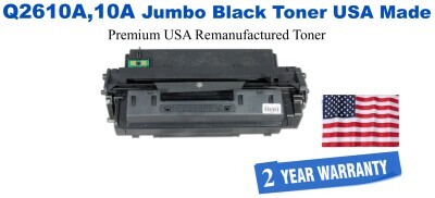 Q2610A,10A Jumbo Premium USA Made Remanufactured HP Toner 50% Higher Yield