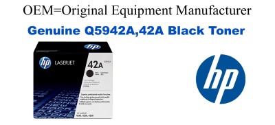 Q5942A,42A Genuine Black HP Toner