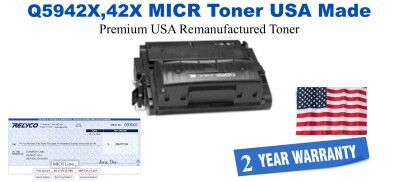 Q5942X,42X MICR USA Made Remanufactured toner