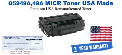 Q5949A,49A MICR USA Made Remanufactured toner