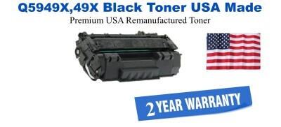 Q5949X,49X High Yield Black Premium USA Remanufactured Brand Toner