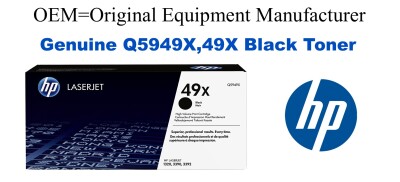 Q5949X,49X Genuine High Yield Black HP Toner