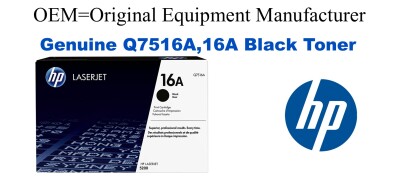 Q7516A,16A Genuine Black HP Toner