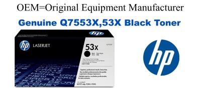Q7553X,53X Genuine High Yield Black HP Toner