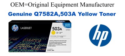 Q7582A,503A Genuine Yellow HP Toner
