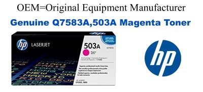 Q7583A,503A Genuine Magenta HP Toner