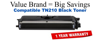 TN210BK Black Compatible Value Brand toner