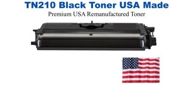TN210BK Black Premium USA Remanufactured Brand Toner
