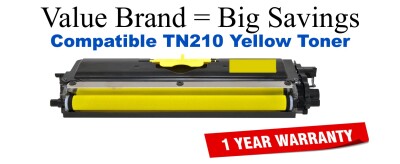 TN210Y Yellow Compatible Value Brand toner